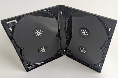 Amaray DVD Hülle Schwarz für 4 Disc