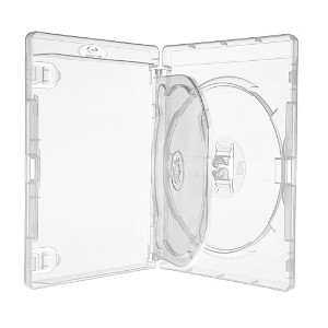 Amaray Blu ray Hüllen 15 mm Transparent für 2 Disc