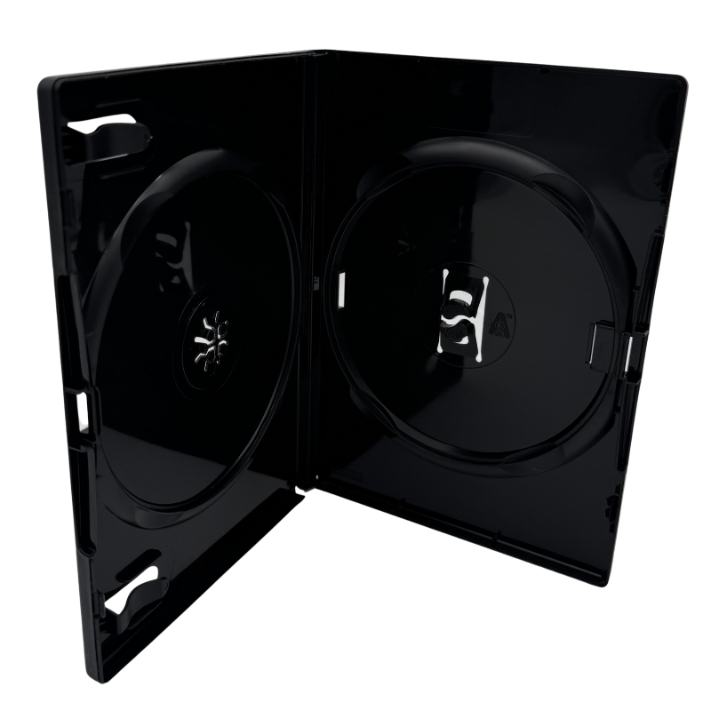 Amaray DVD H�lle Schwarz 2-Disc